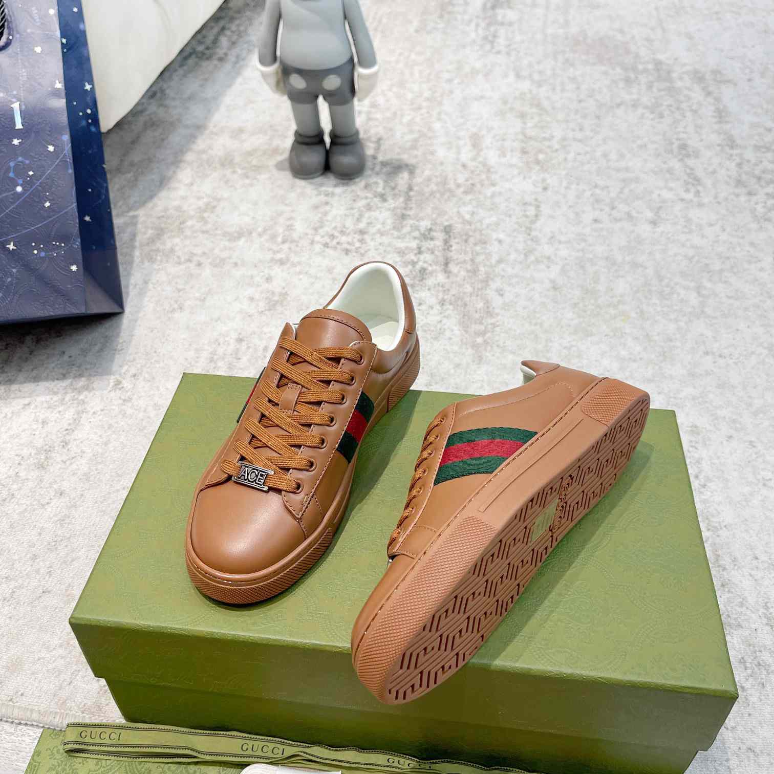 Gucci Ace Sneaker With Web (upon uk size) - DesignerGu