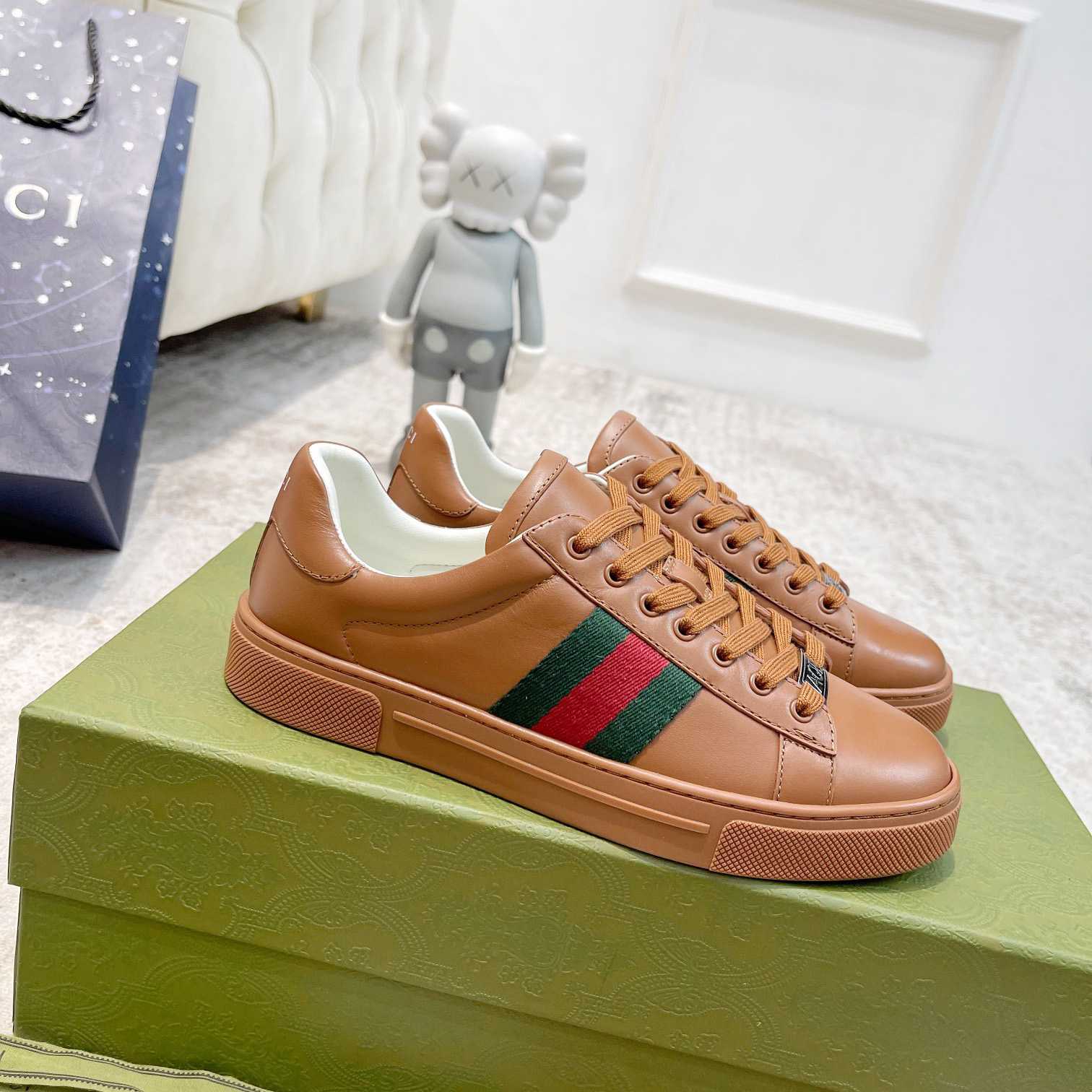 Gucci Ace Sneaker With Web (upon uk size) - DesignerGu