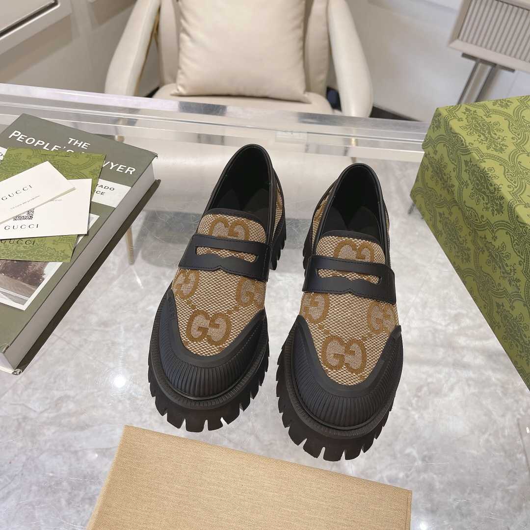 Gucci Maxi GG Loafers - DesignerGu