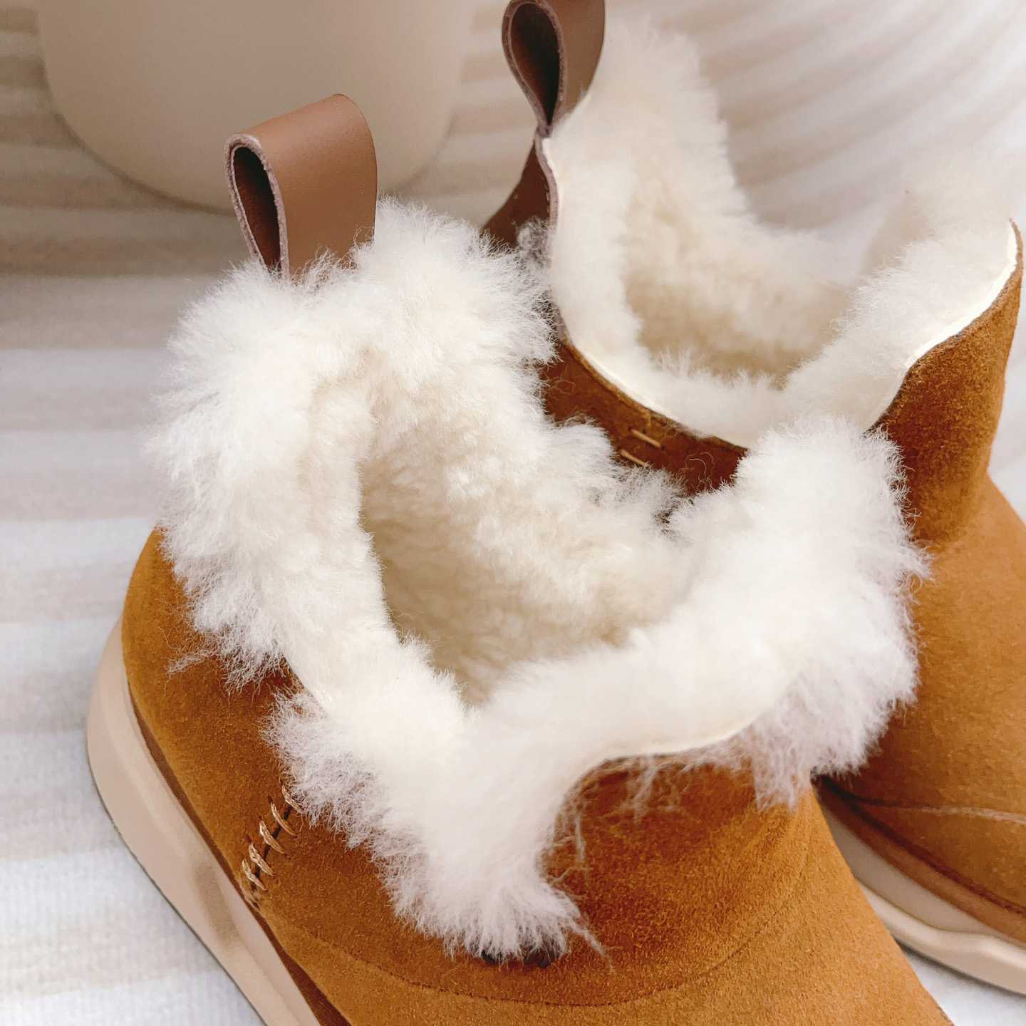 Amiri Malibu Shearling Lined Suede Boots - DesignerGu