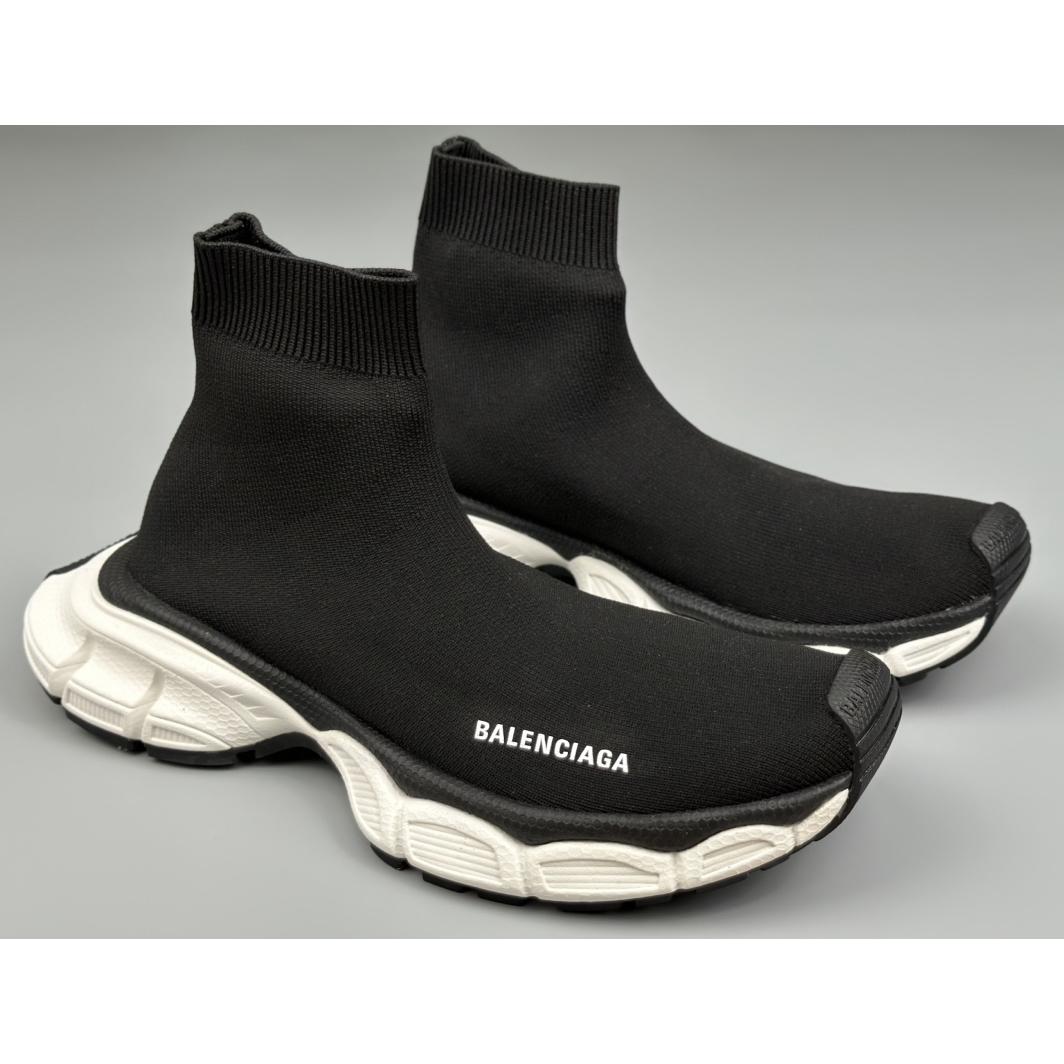 Balenciaga 3XL Sock Recycled Knit Sneaker In Black  - DesignerGu