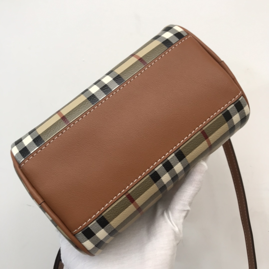 Burberry Check Mini Bowling Bag - DesignerGu