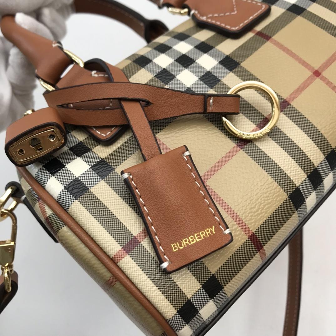 Burberry Check Mini Bowling Bag - DesignerGu