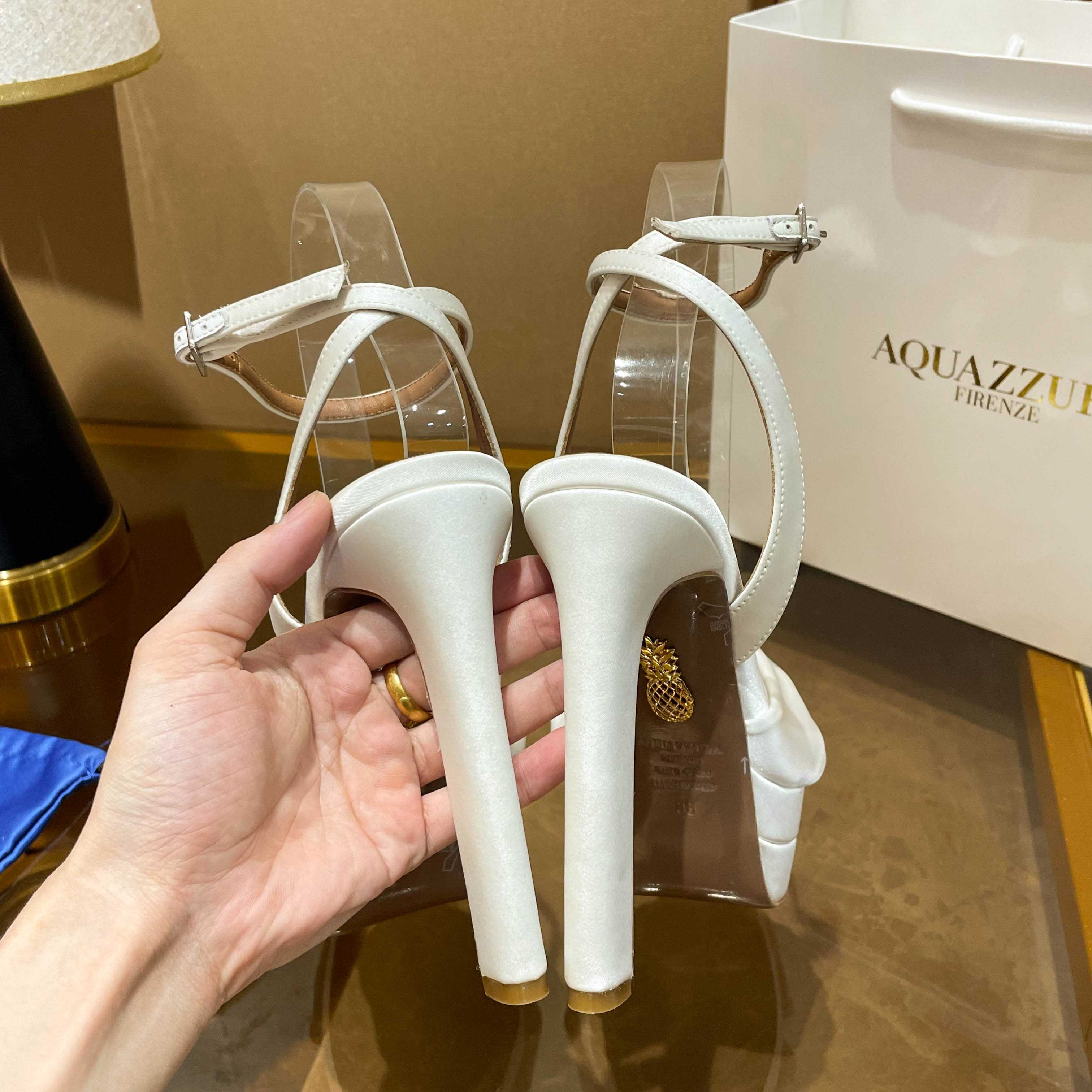 Aquazzura Cupid Plateau 130 - DesignerGu