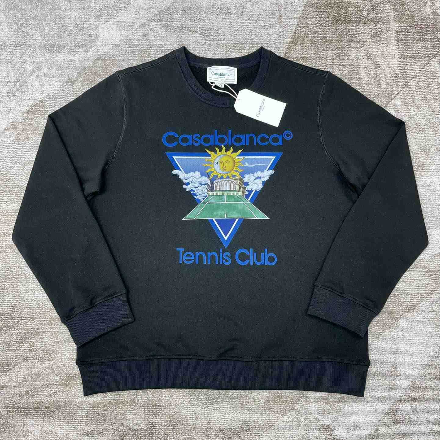 Casablanca Tennis Club Icon Printed Sweatshirt - DesignerGu
