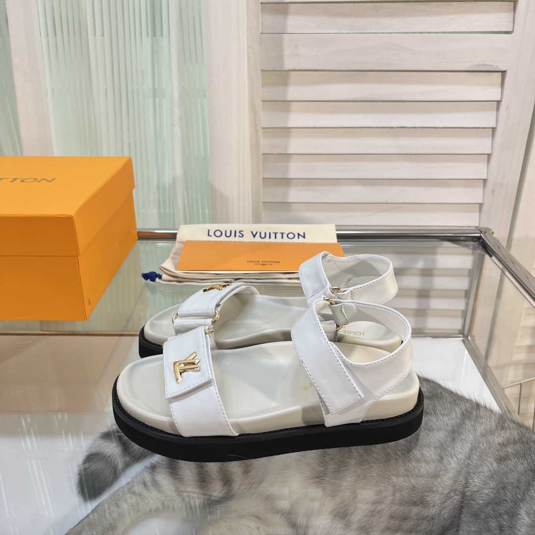 Louis Vuitton LV Sunset Comfort Flat Sandal    - DesignerGu