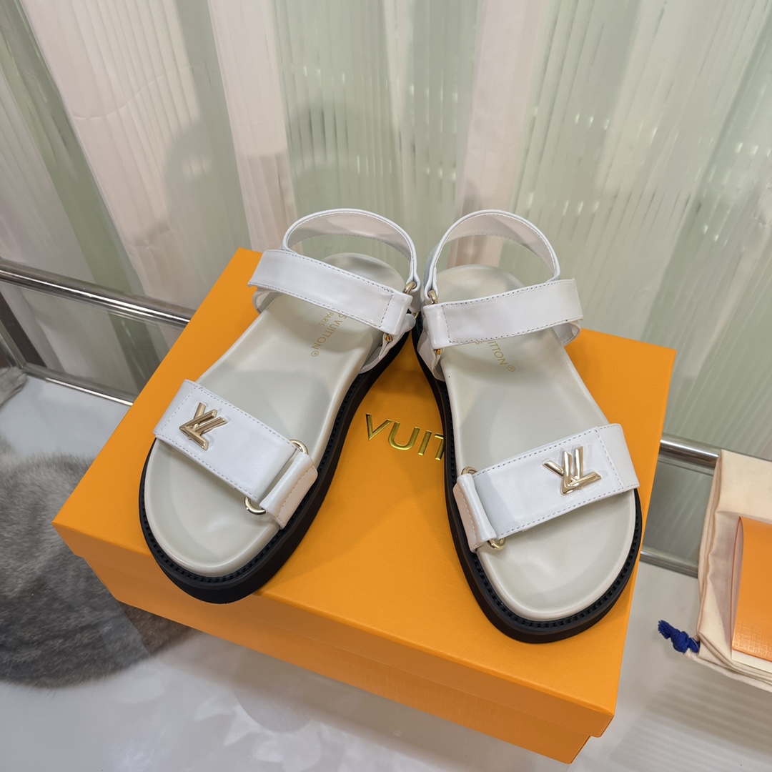 Louis Vuitton LV Sunset Comfort Flat Sandal    - DesignerGu