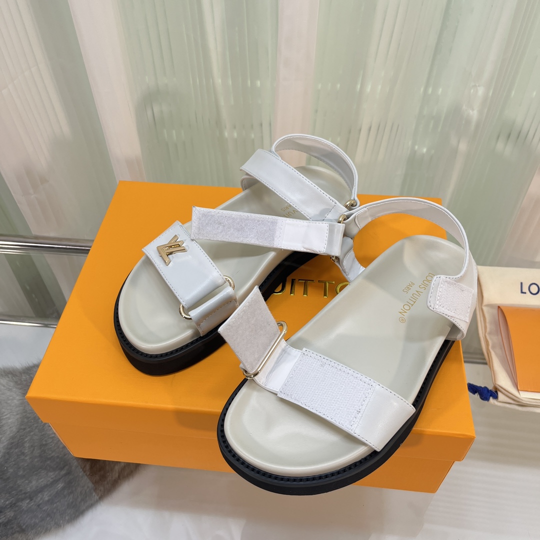 Louis Vuitton LV Sunset Comfort Flat Sandal    - DesignerGu