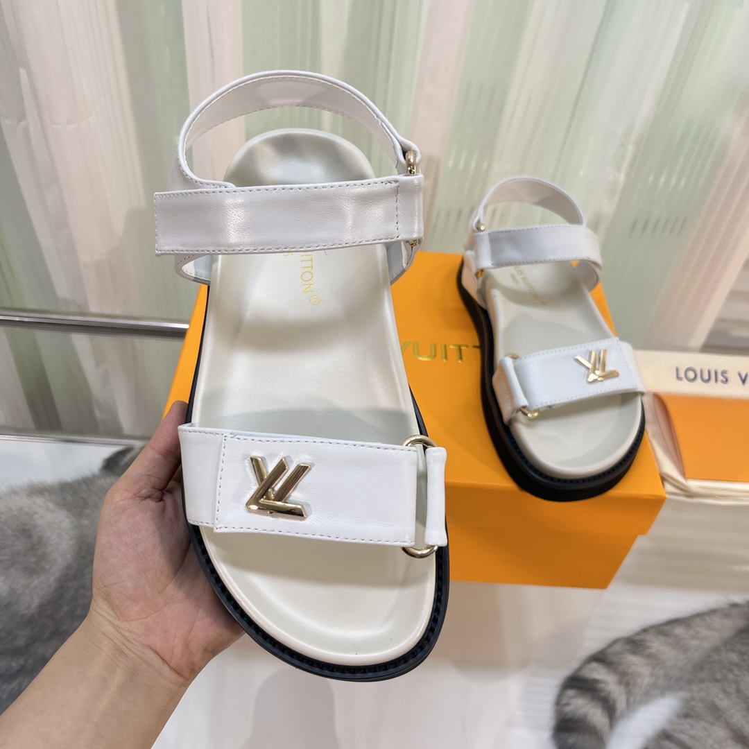 Louis Vuitton LV Sunset Comfort Flat Sandal    - DesignerGu