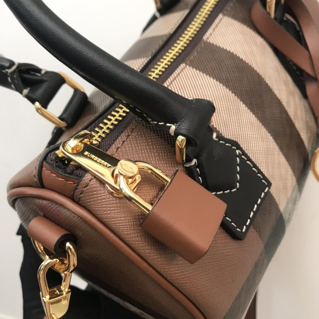 Burberry Check Mini Bowling Bag - DesignerGu