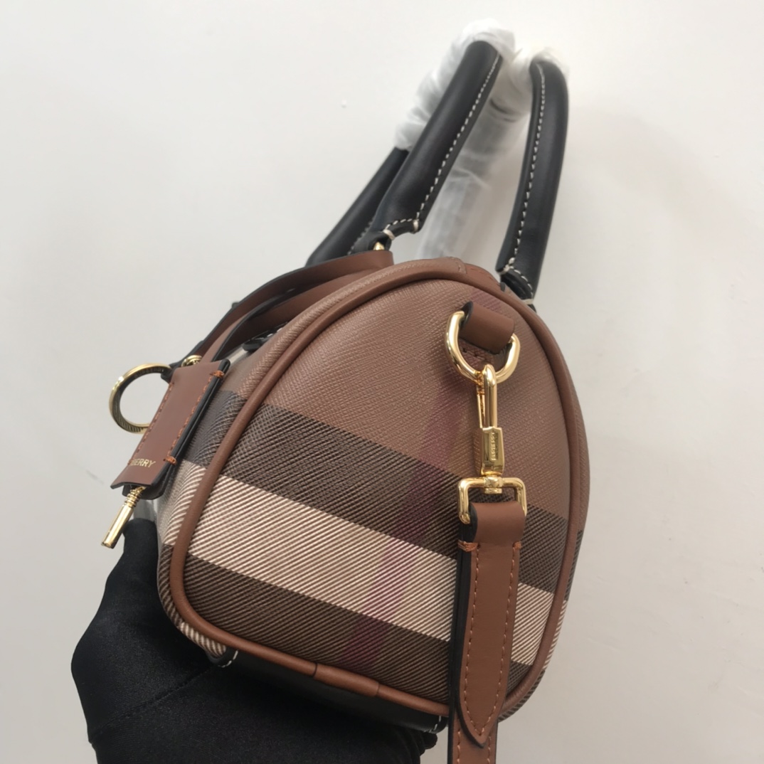 Burberry Check Mini Bowling Bag - DesignerGu