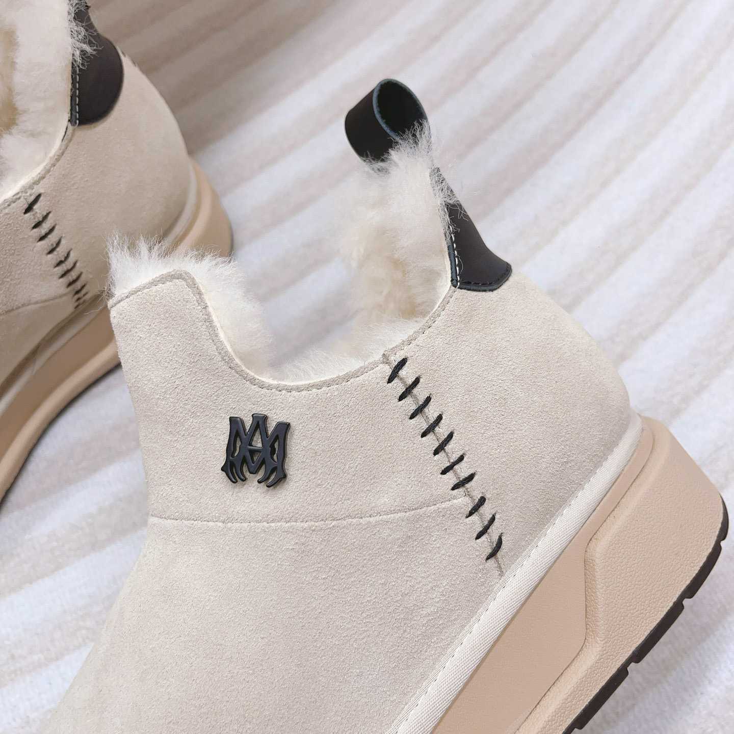 Amiri Malibu Shearling Lined Suede Boots - DesignerGu