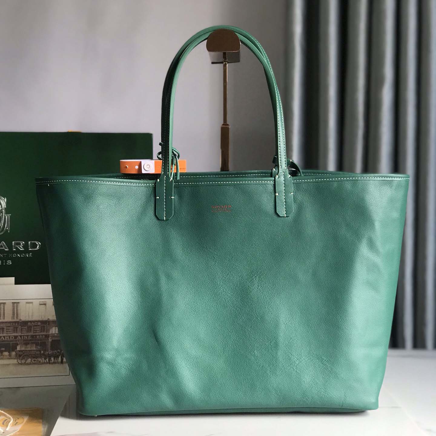 Goyard Saint Louis Tote Pm Green  (34-28-15cm) - DesignerGu