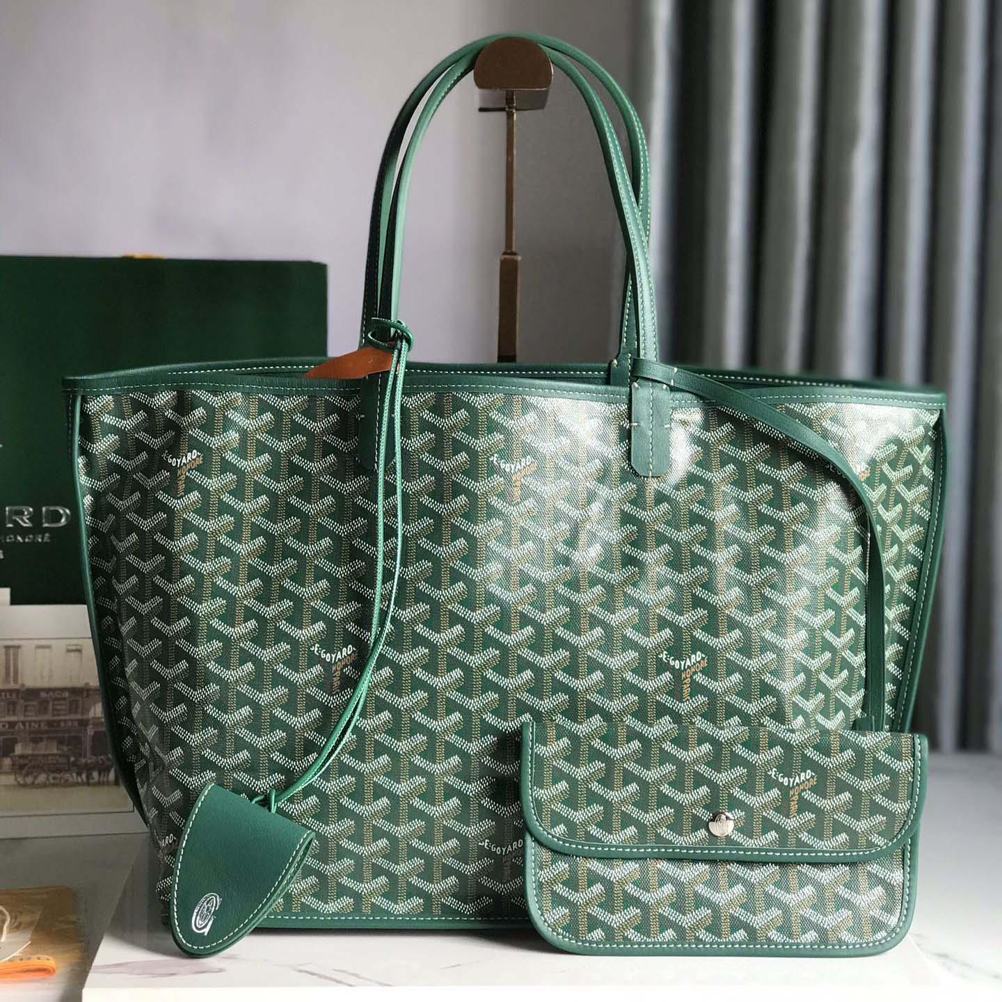 Goyard Saint Louis Tote Pm Green  (34-28-15cm) - DesignerGu