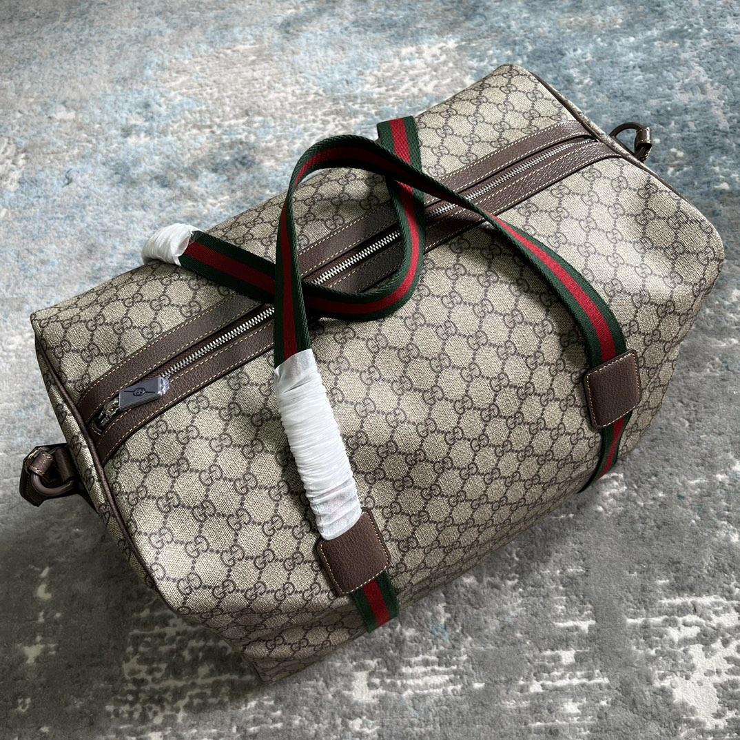 Gucci Maxi Duffle Bag With Web(45.5x 29x 27cm) - DesignerGu