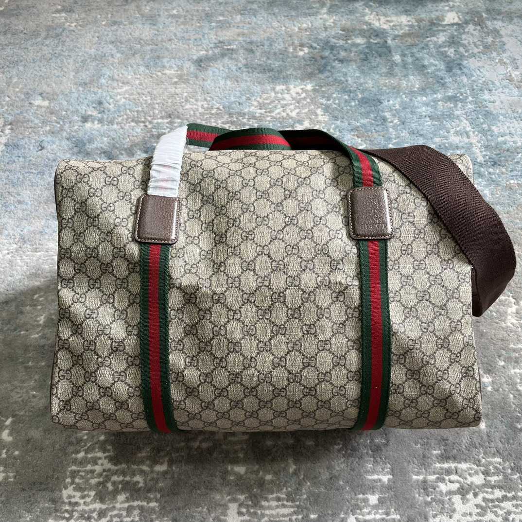 Gucci Maxi Duffle Bag With Web(45.5x 29x 27cm) - DesignerGu