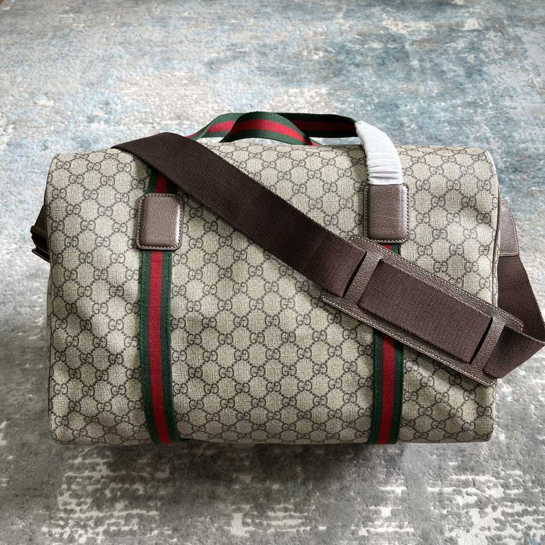 Gucci Maxi Duffle Bag With Web(45.5x 29x 27cm) - DesignerGu