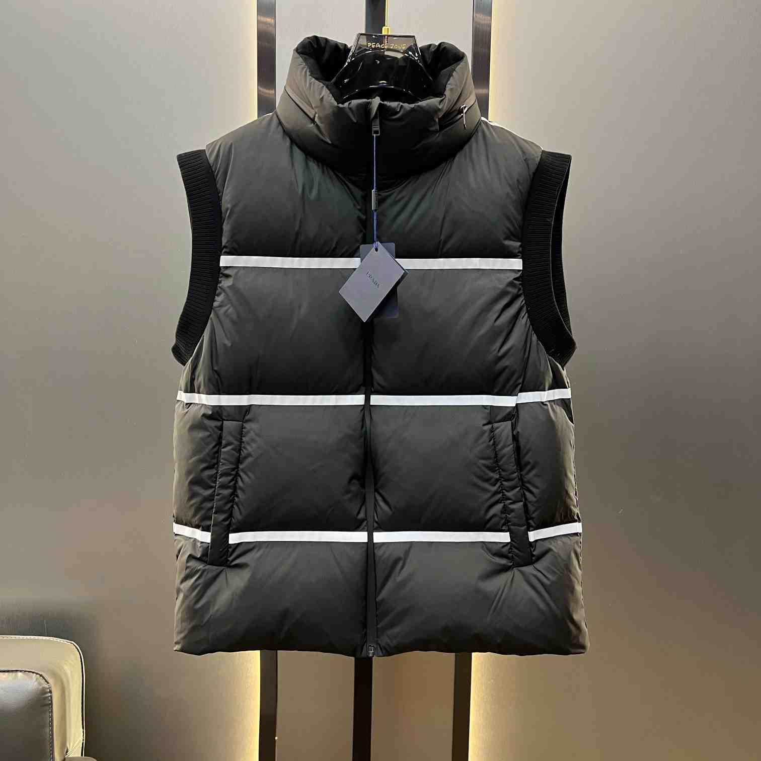 Prada Light Technical Fabric Down Vest - DesignerGu