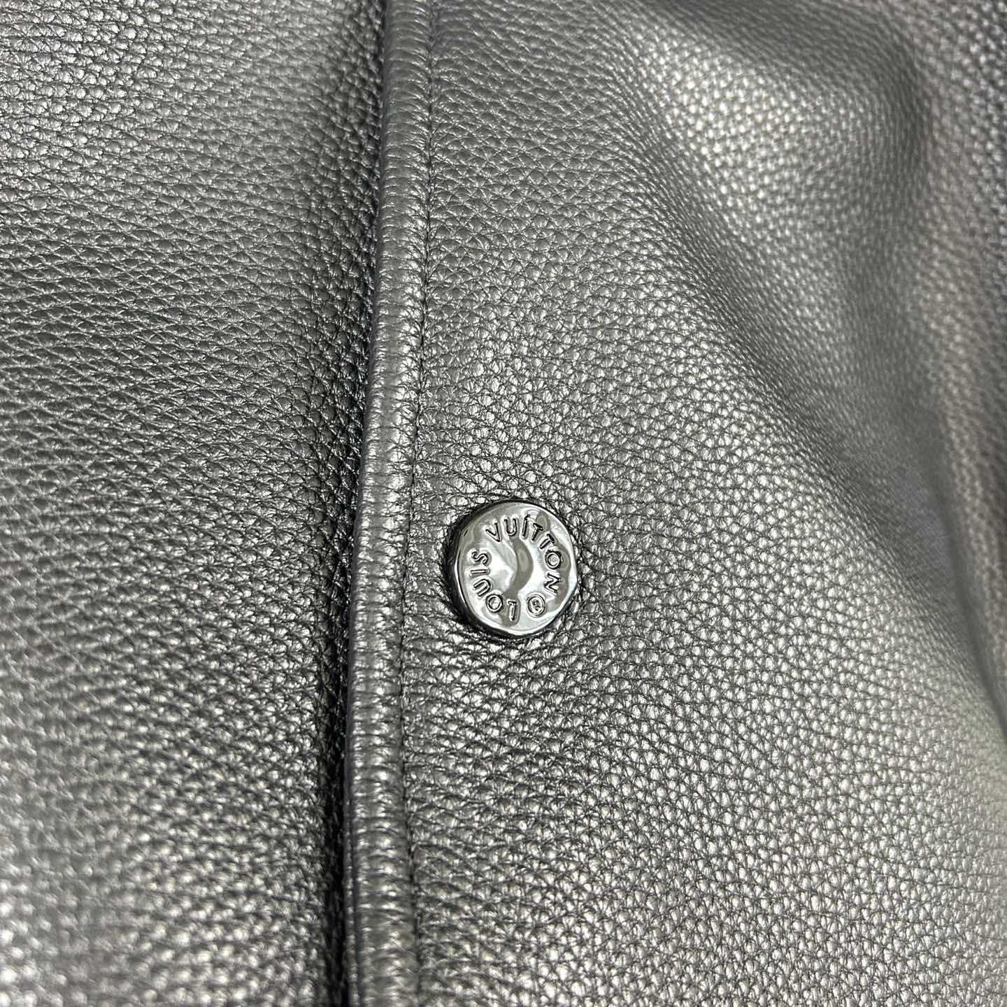 Louis Vuitton Long Leather Coach Jacket - DesignerGu