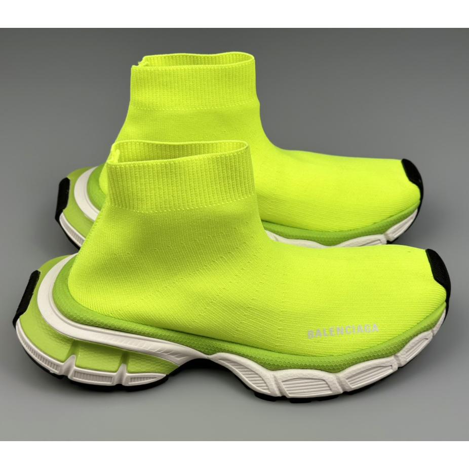 Balenciaga 3XL Sock Recycled Knit Sneaker In Neon Yellow - DesignerGu