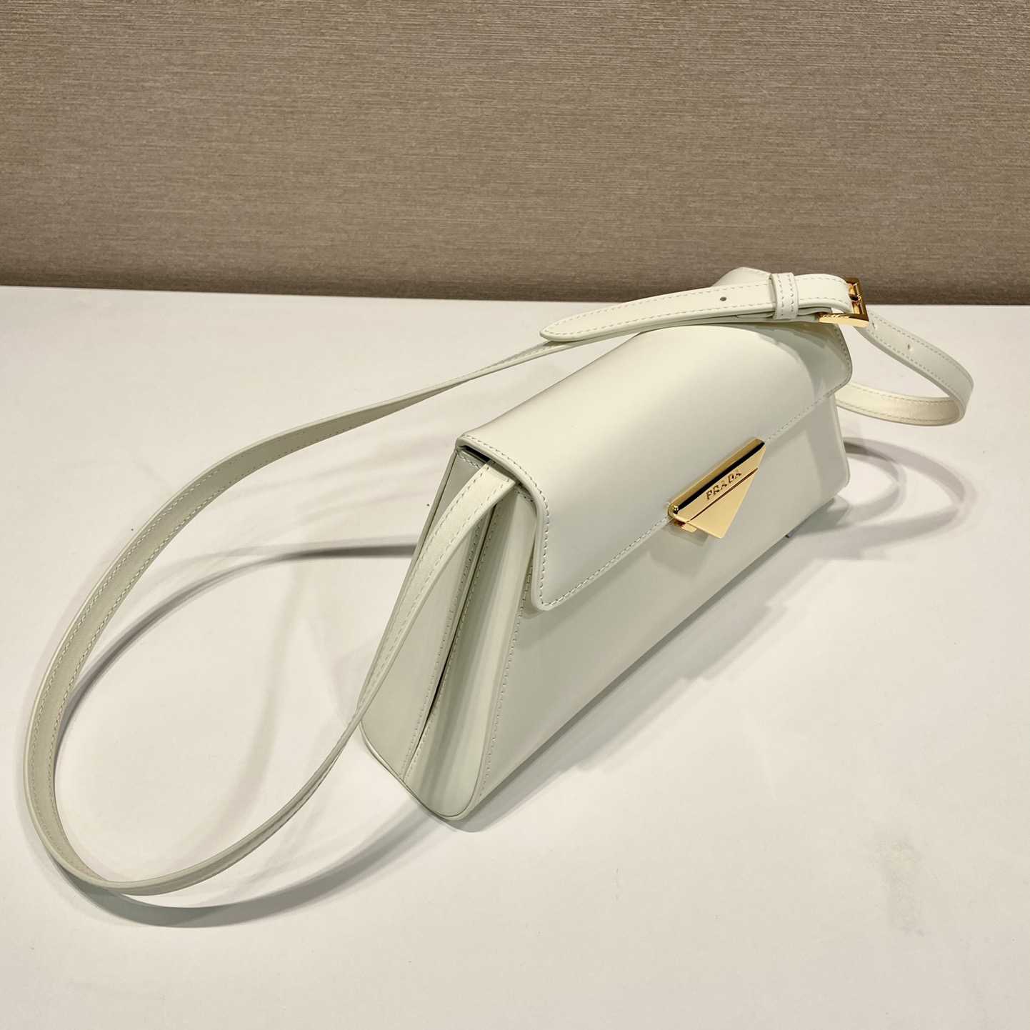 Prada Medium Brushed Leather Handbag - DesignerGu