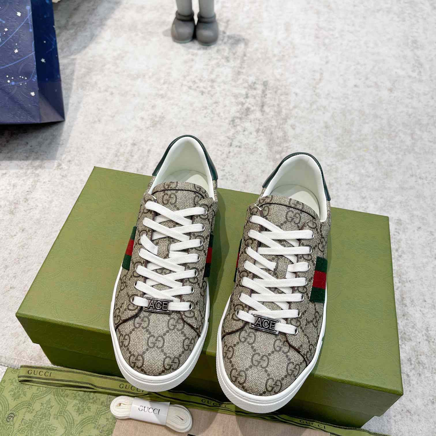 Gucci Ace Sneaker With Web - DesignerGu