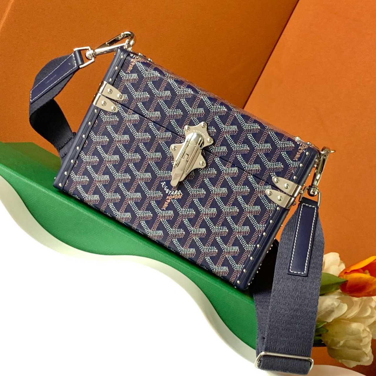 Goyard Bag Trunk Monogram Leather (21-15-6.5cm) - DesignerGu