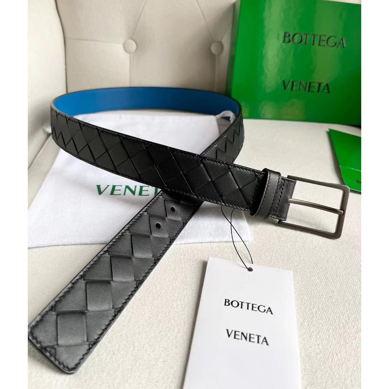 Bottega Veneta Intrecciato Belt - DesignerGu