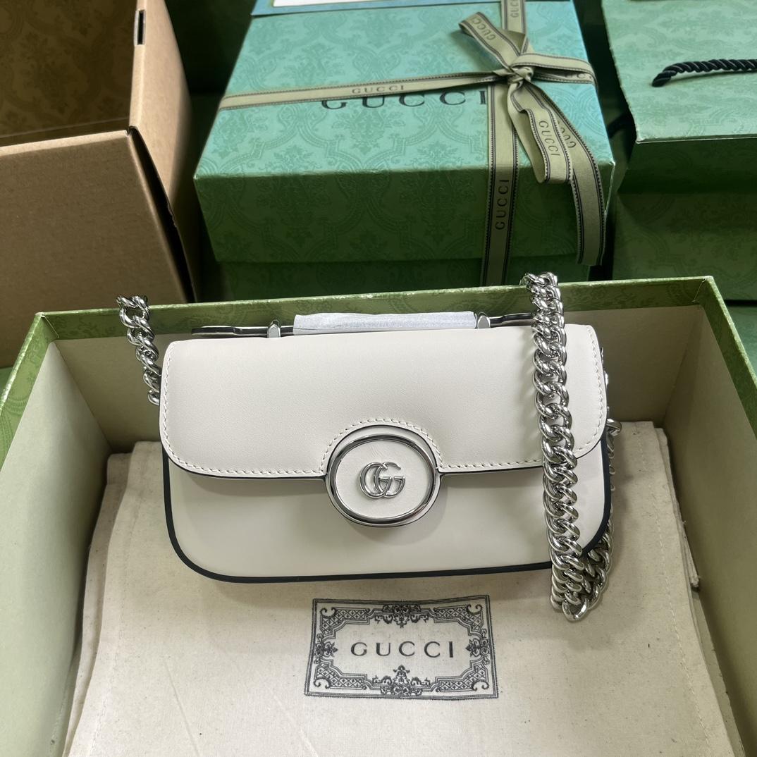 Gucci Petite GG Super Mini Bag (10x 18.5x 4cm) - DesignerGu