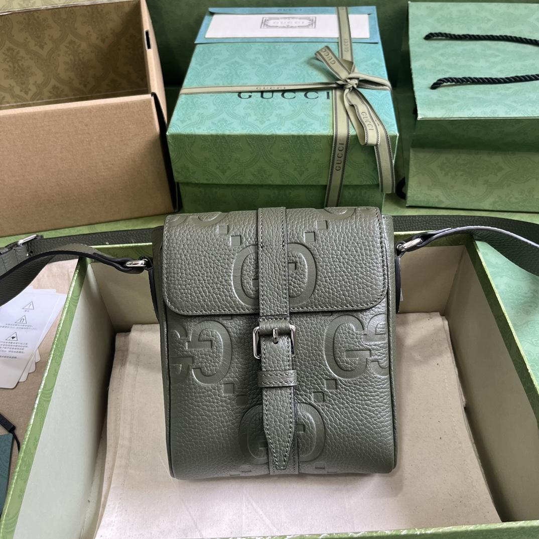 Gucci Jumbo GG Small Messenger Bag  (14.5x 18.5x 4.5cm) - DesignerGu