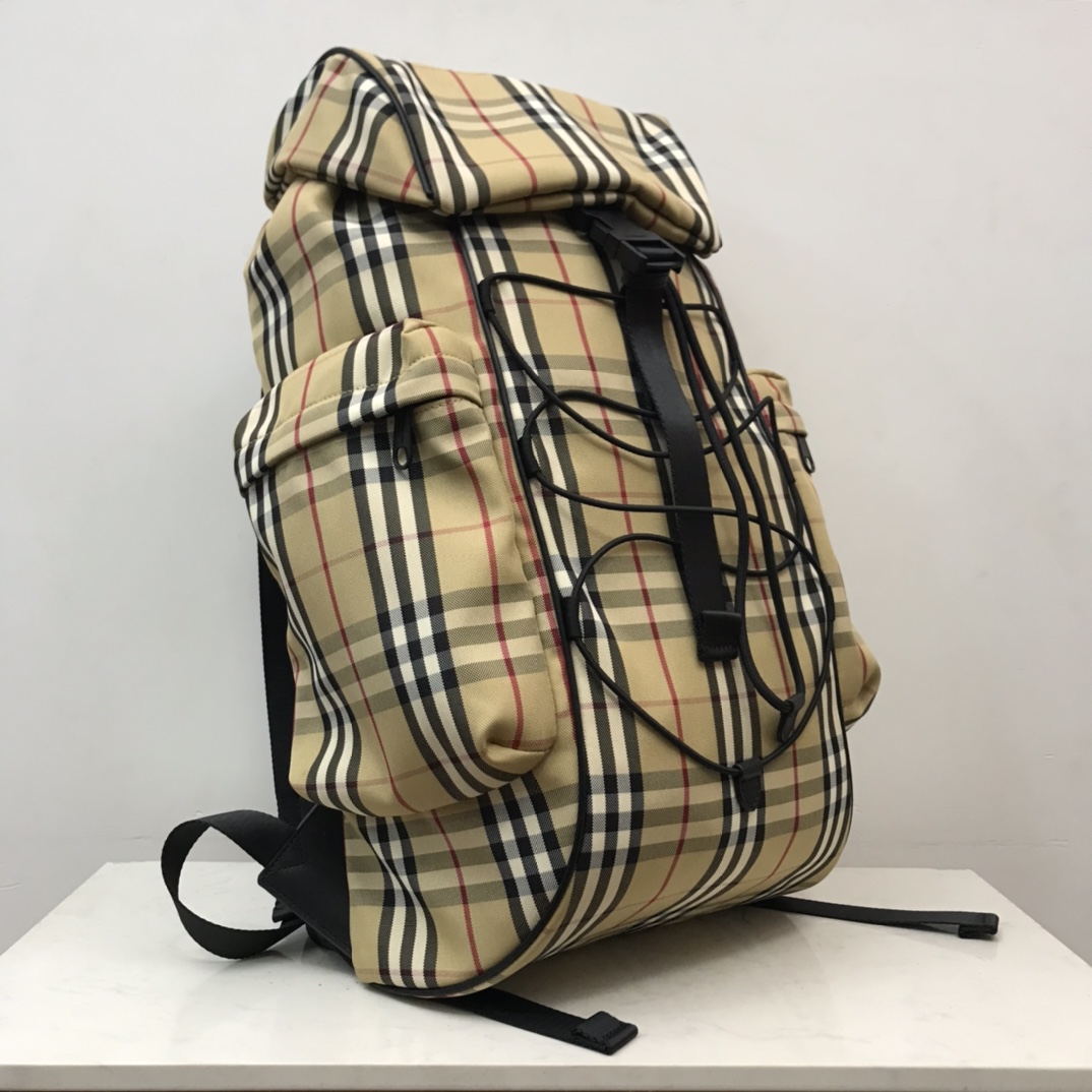 Burberry Murray Archive Check Drawstring Fasten Backpack (30 x 17 x 50cm) - DesignerGu