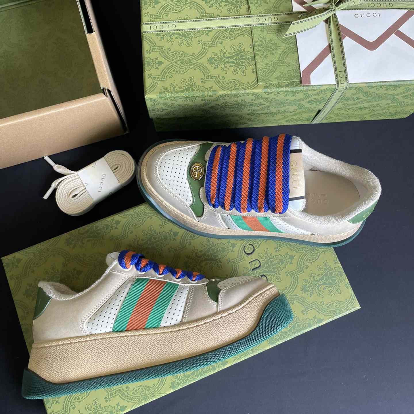 Gucci Screener Sneaker With Web - DesignerGu