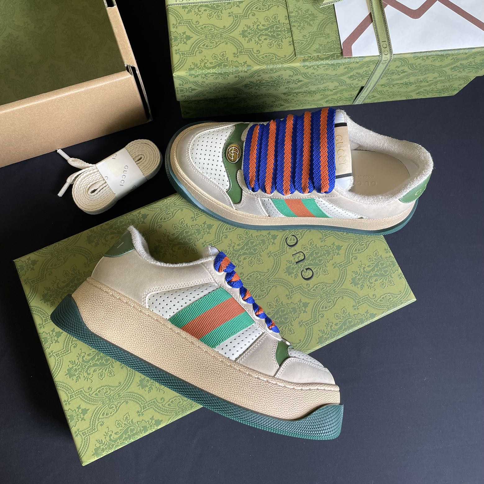 Gucci Screener Sneaker With Web - DesignerGu