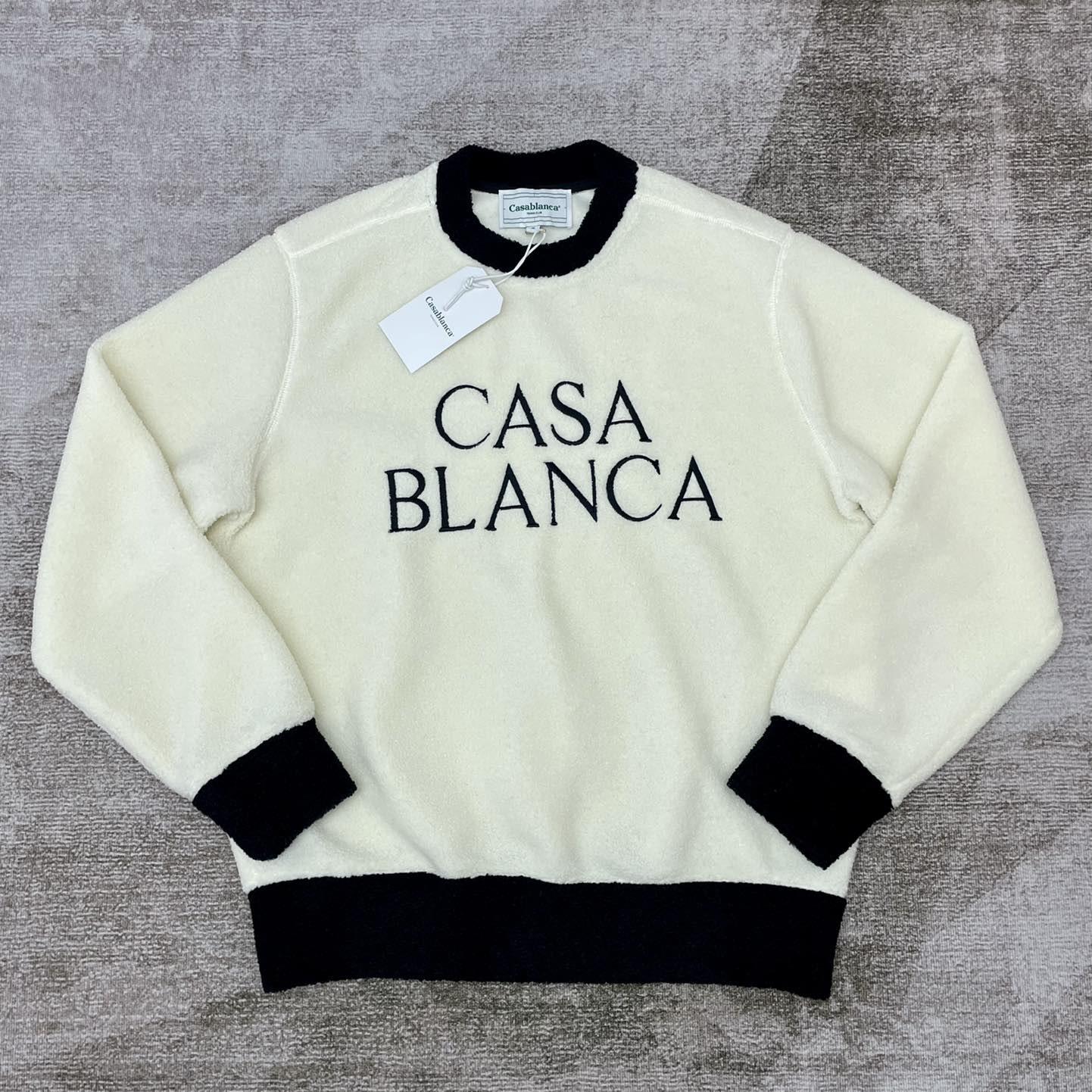 Casablanca Logo-print Fleece Jumper - DesignerGu