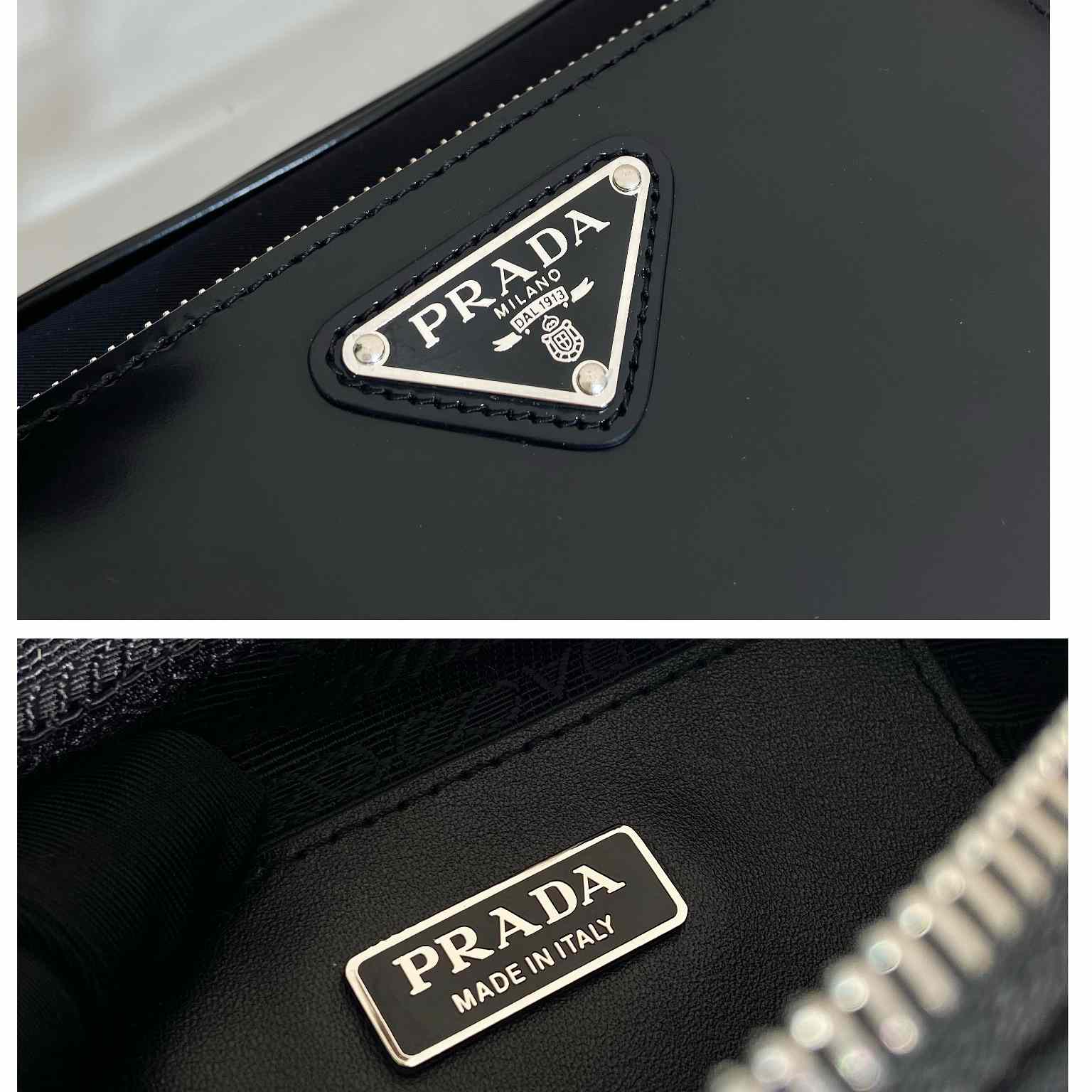 Prada Re-Nylon And Brushed Leather Shoulder Bag - DesignerGu