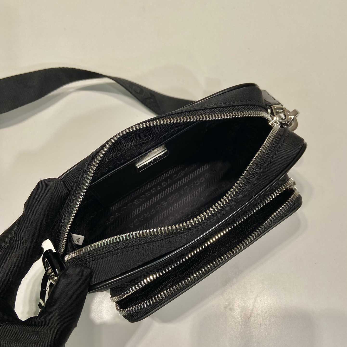 Prada Re-Nylon And Brushed Leather Shoulder Bag - DesignerGu