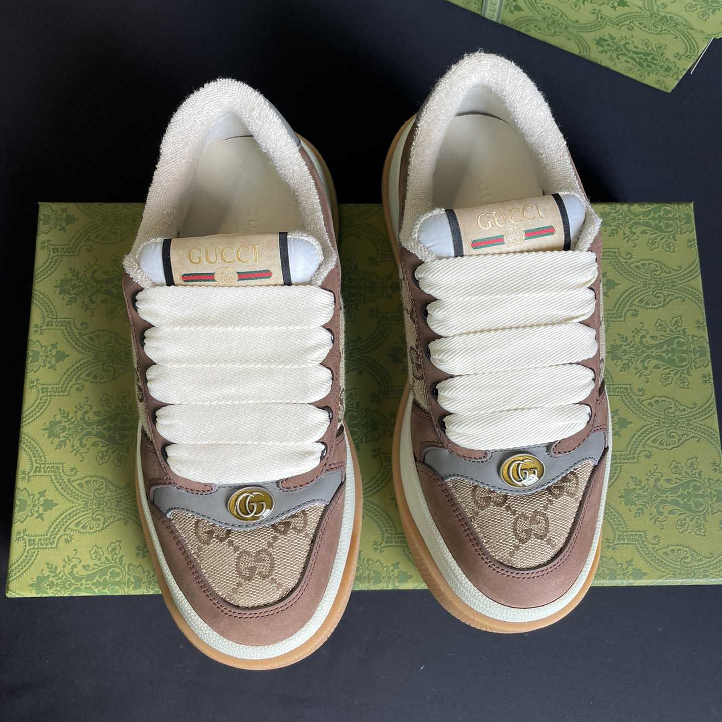 Gucci Men's Screener GG Sneaker  - DesignerGu