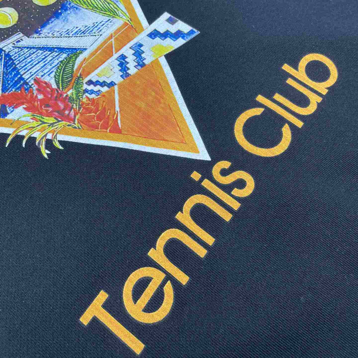 Casablanca Tennis Club Icon Printed Sweatshirt - DesignerGu