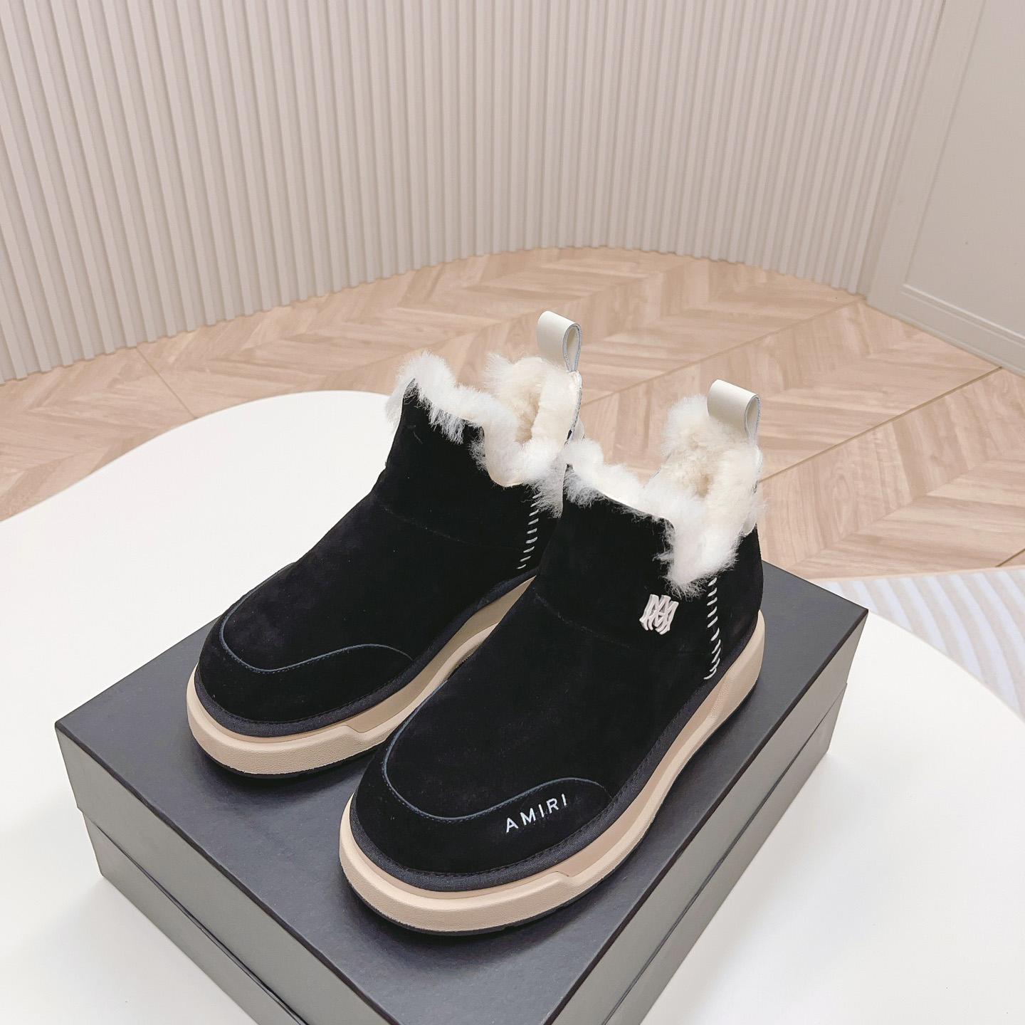 Amiri Malibu Shearling Lined Suede Boots - DesignerGu