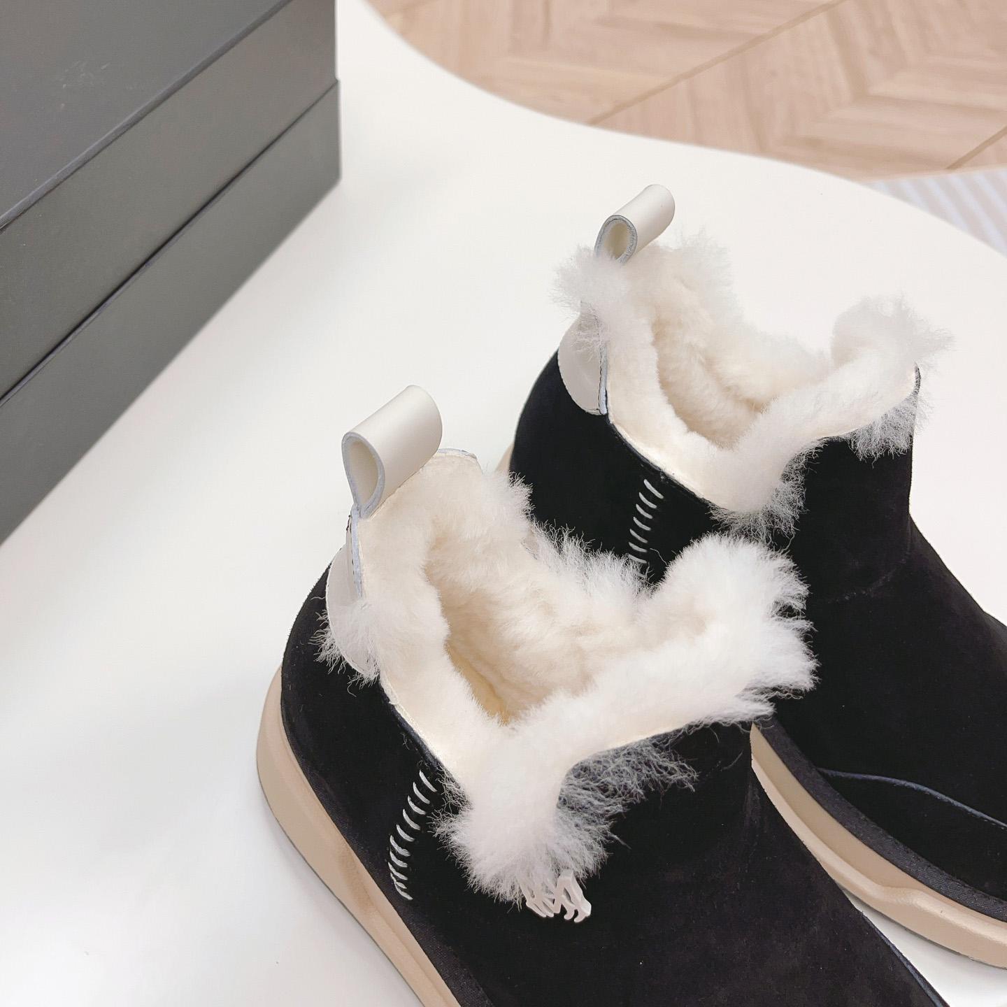 Amiri Malibu Shearling Lined Suede Boots - DesignerGu