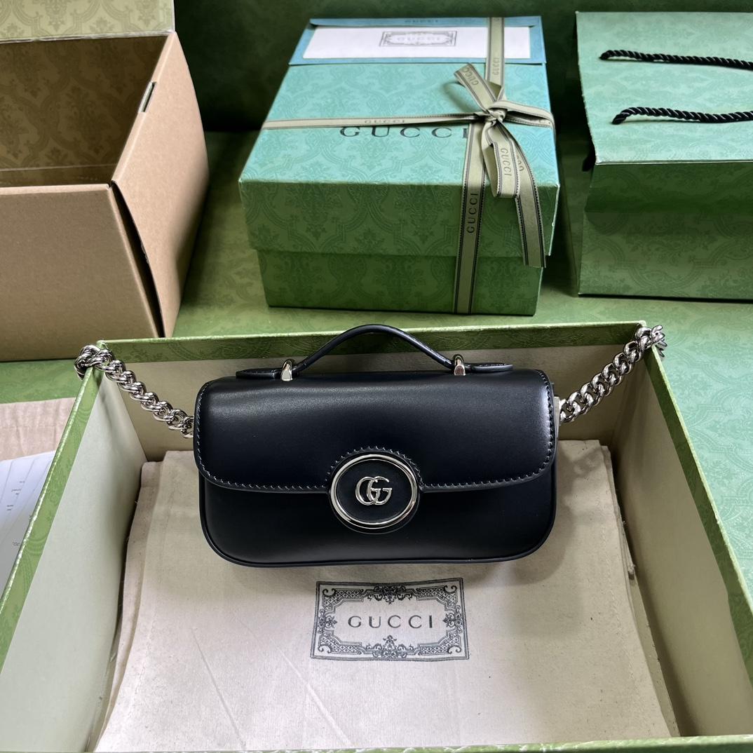 Gucci Petite GG Super Mini Bag (10x 18.5x 4cm) - DesignerGu