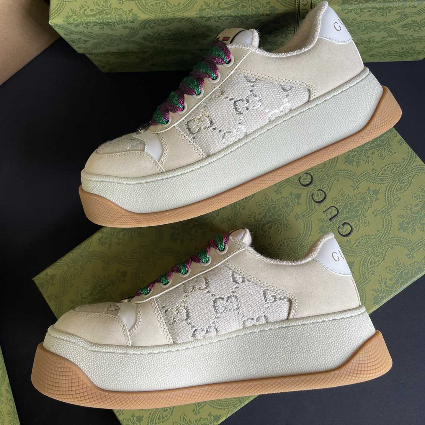 Gucci Women's Screener Sneaker - DesignerGu