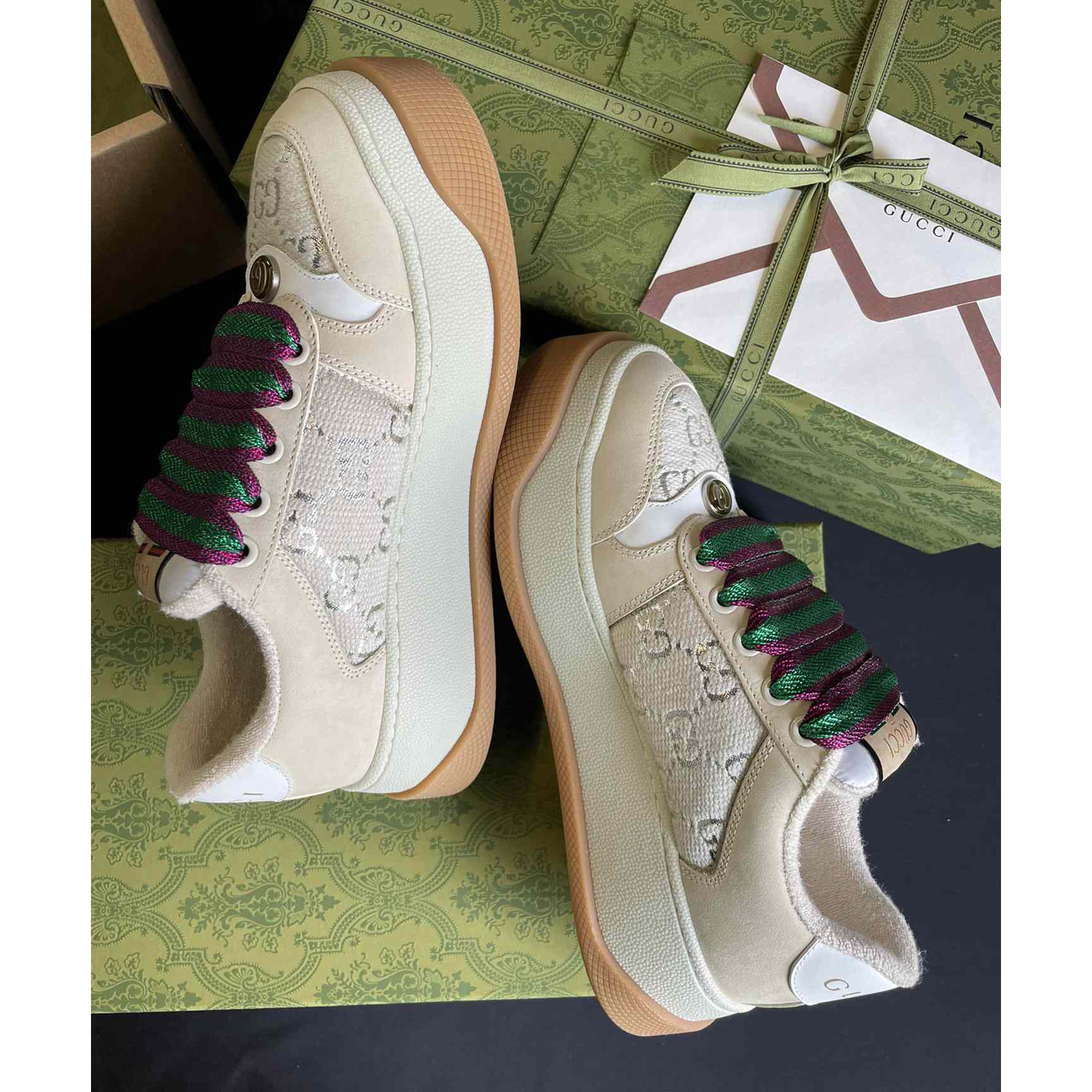 Gucci Women's Screener Sneaker - DesignerGu