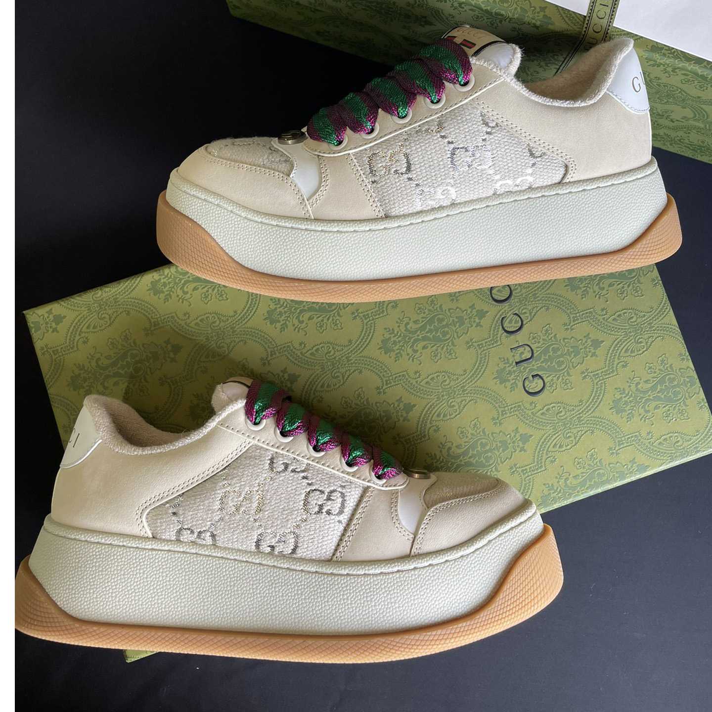 Gucci Women's Screener Sneaker - DesignerGu