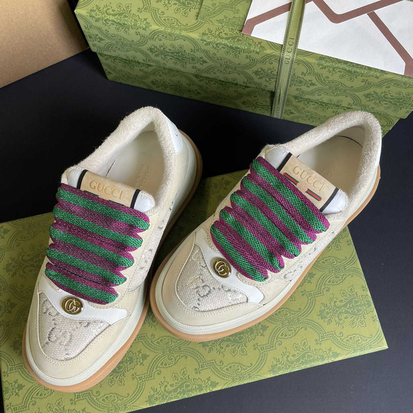 Gucci Women's Screener Sneaker - DesignerGu