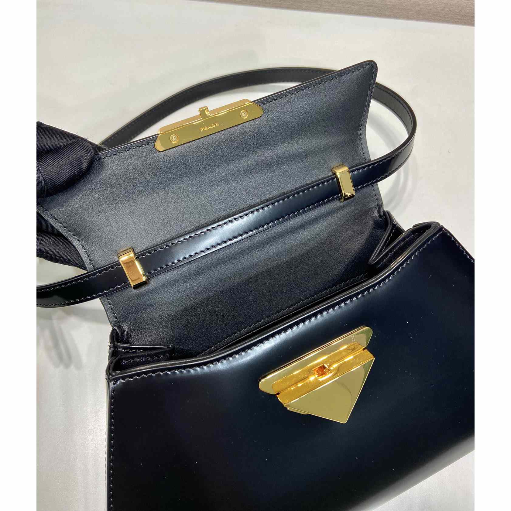 Prada Medium Brushed Leather Handbag - DesignerGu