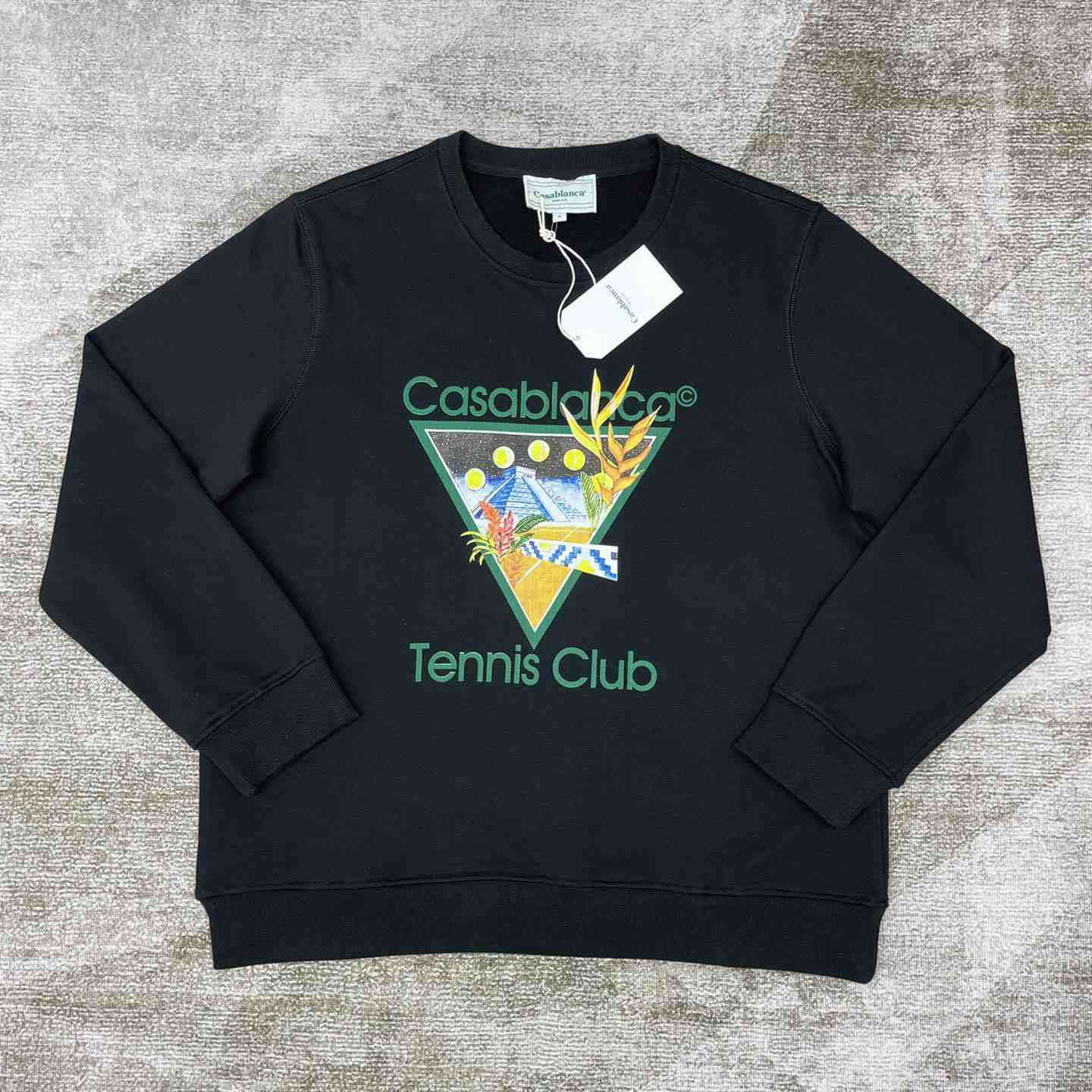 Casablanca Tennis Club Icon Printed Sweatshir - DesignerGu