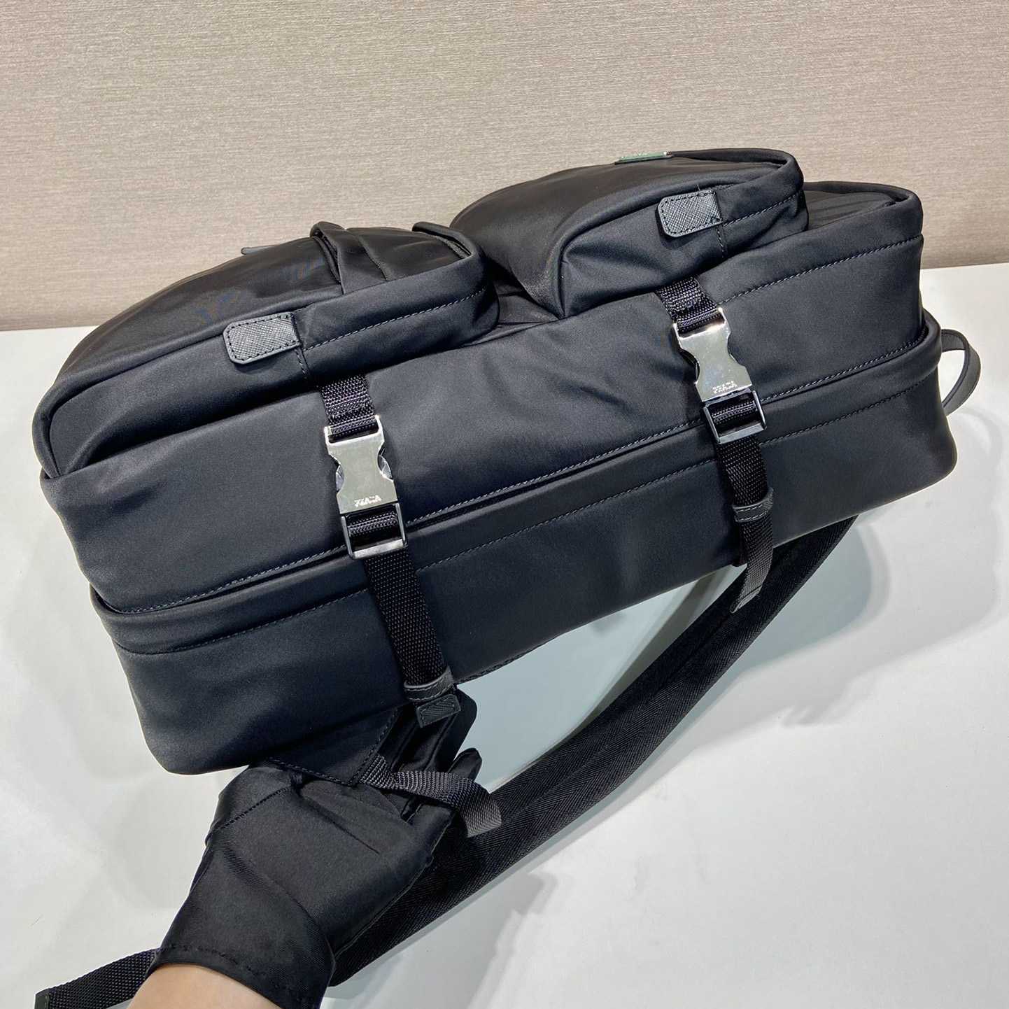 Prada Re-Nylon And Saffiano Leather Backpack - DesignerGu