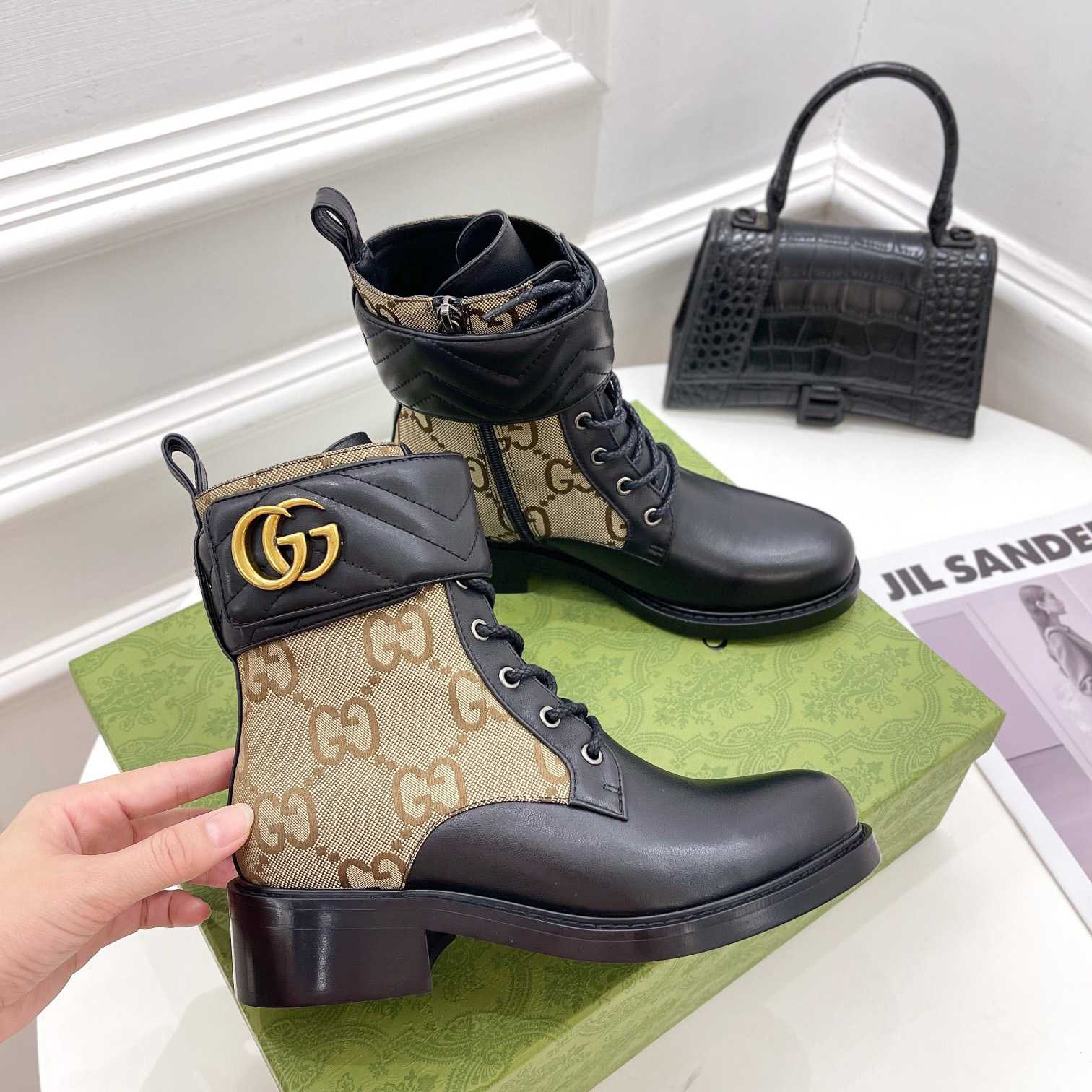 Gucci Women's Ankle Boot With Double G - DesignerGu