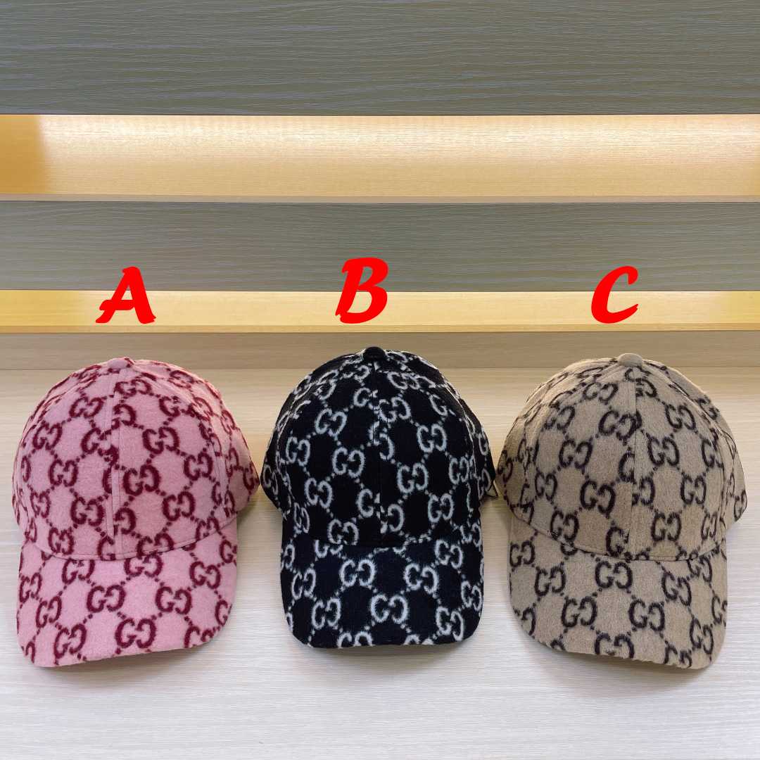 Gucci Jumbo GG Wool Baseball Hat - DesignerGu